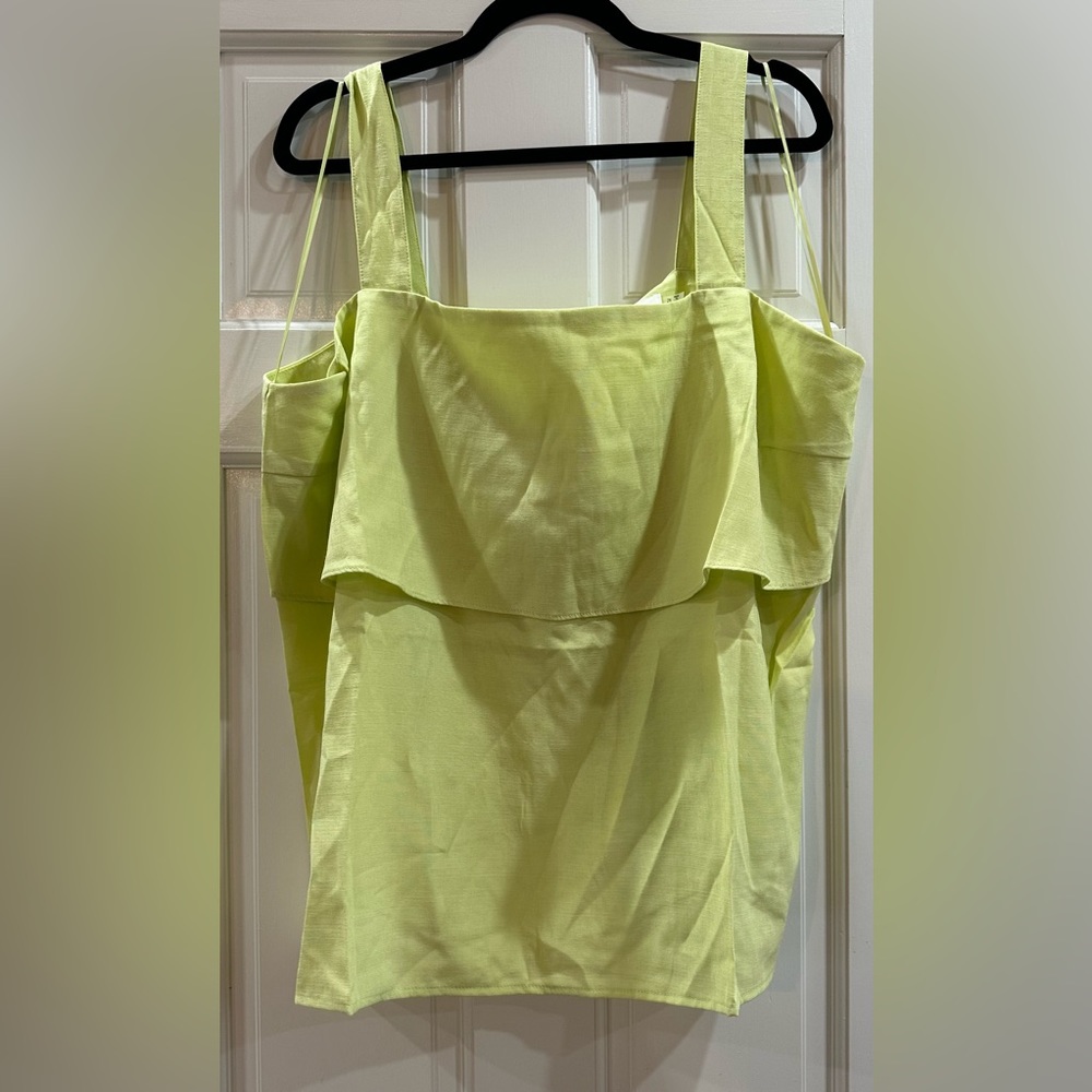 NWT Heatherly Dressy Tank Top light Green 2X